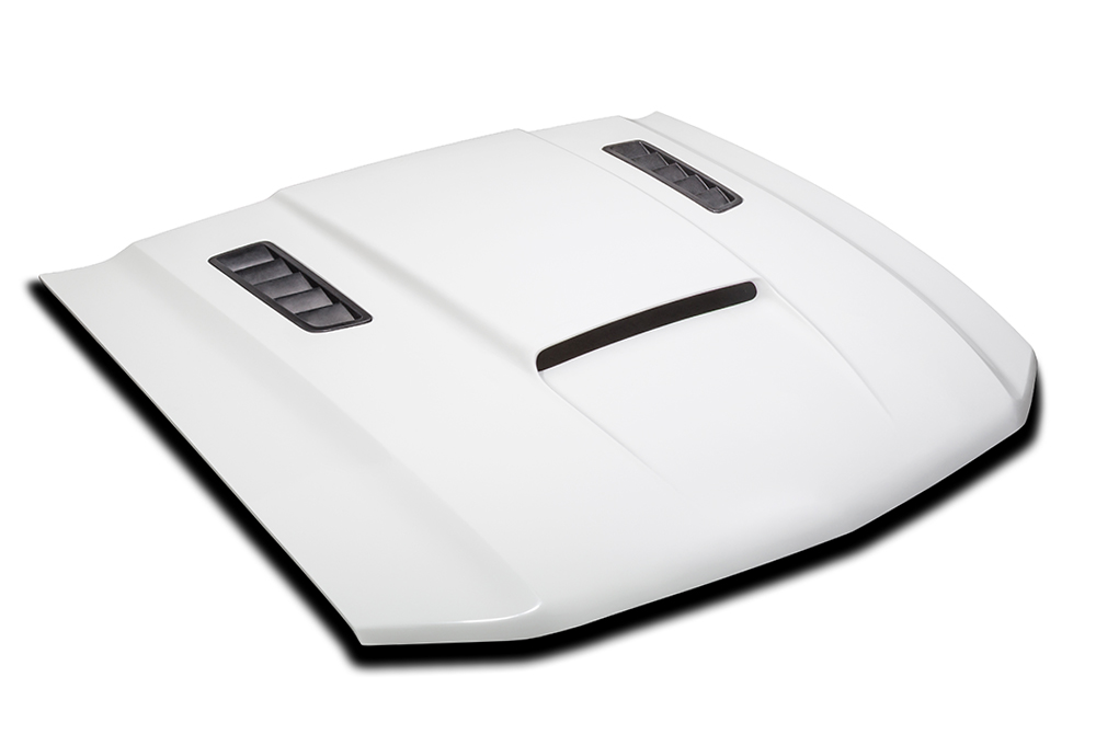 Cervinis Fiberglass Stalker II Hood 2010-12 Ford Mustang